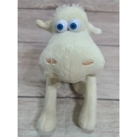 Serta Plush Sleep Sheep 101 Stuffed Animal Toy Off White Black Blue Eyes Soft 8" - Picture 1 of 8